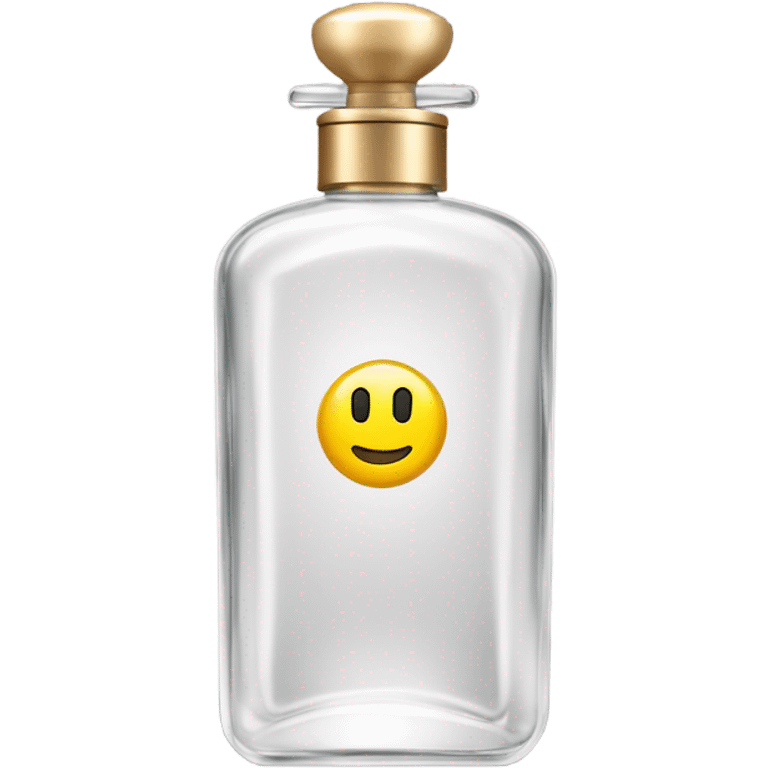 smiling perfume with black cap emoji