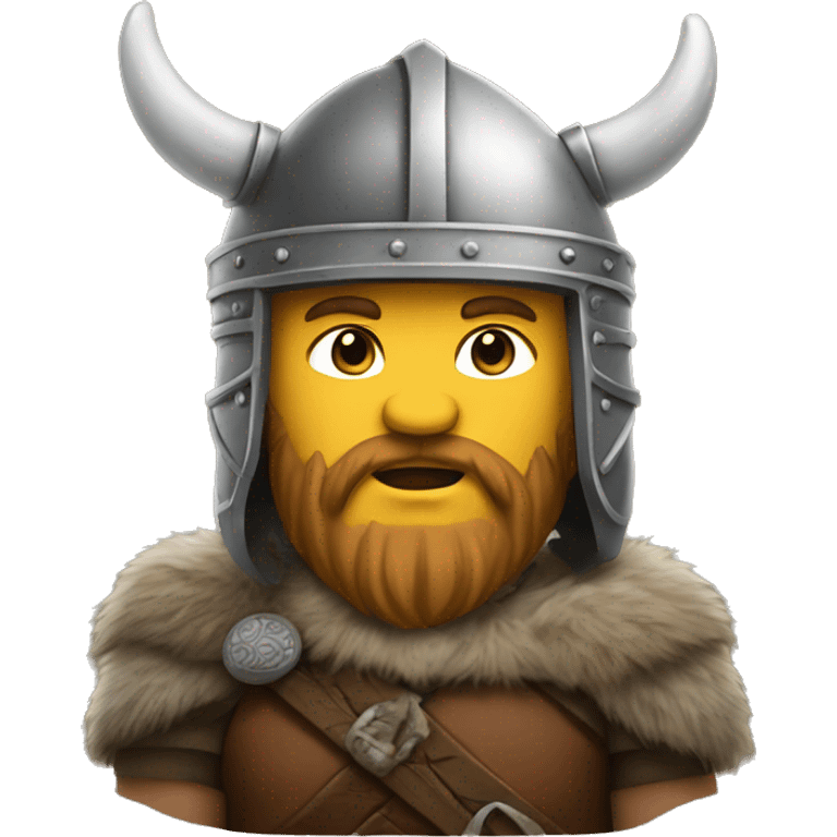 viking with a bear helmet emoji