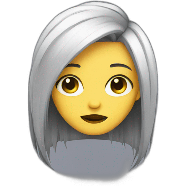 An emo girl emoji