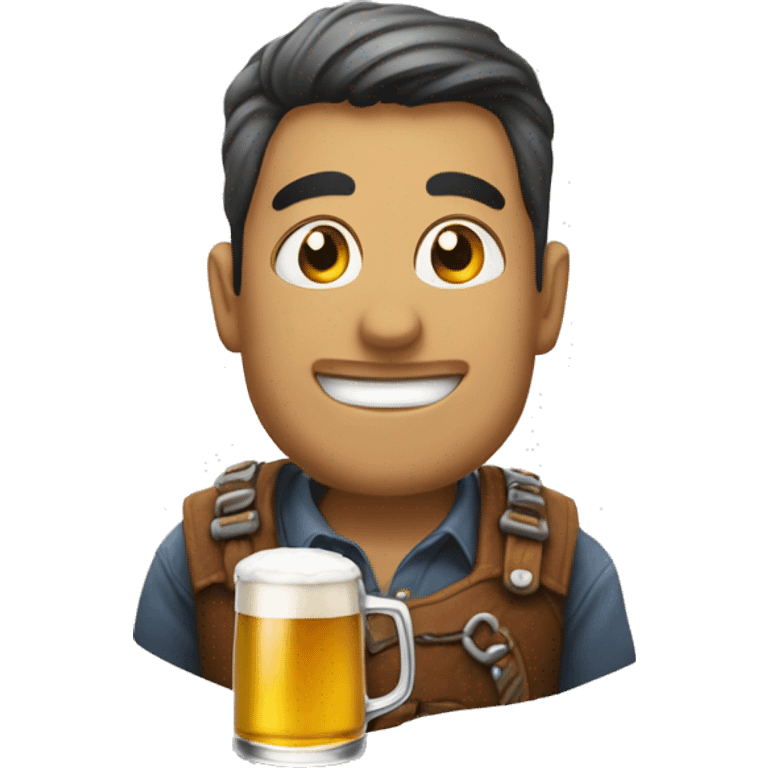 Guizmo avec une bière  emoji