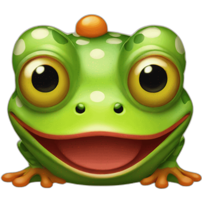 clown frog emoji