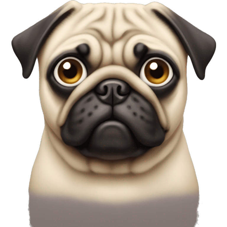 Pug with one eye emoji