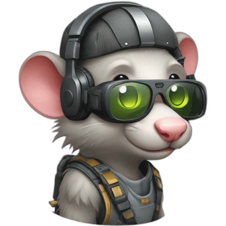 rat gamer emoji