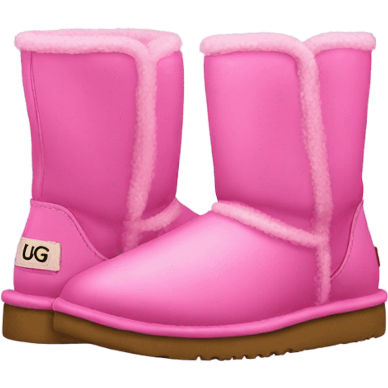 Pink ugg emoji