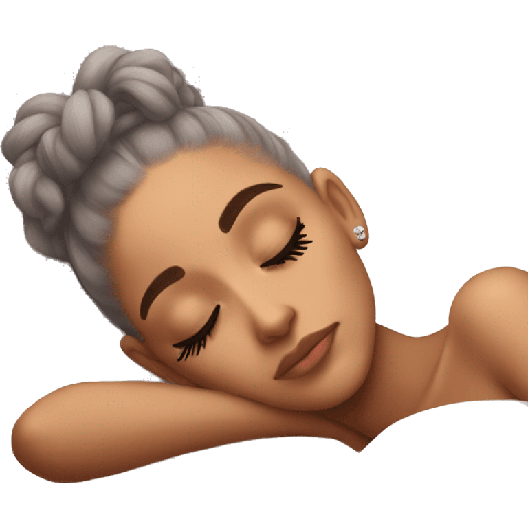 Ariana Grande sleeping emoji