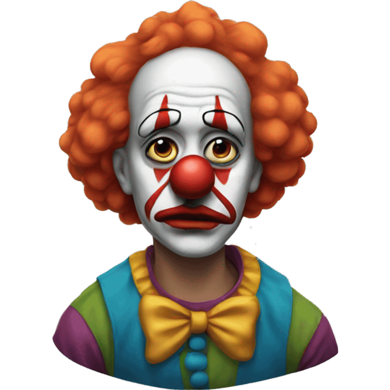 Sad clown emoji