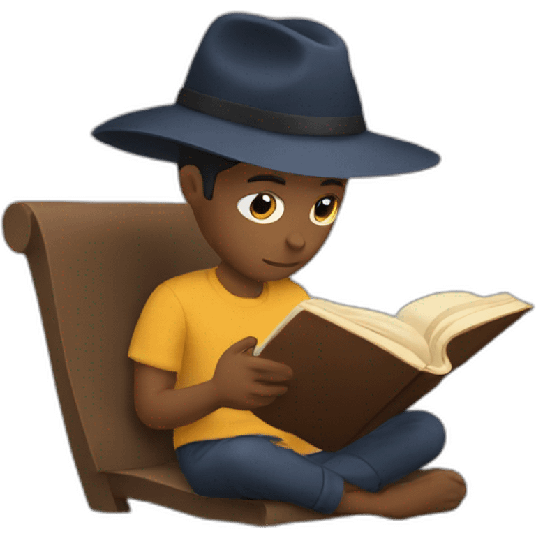 Natuto reading a book emoji