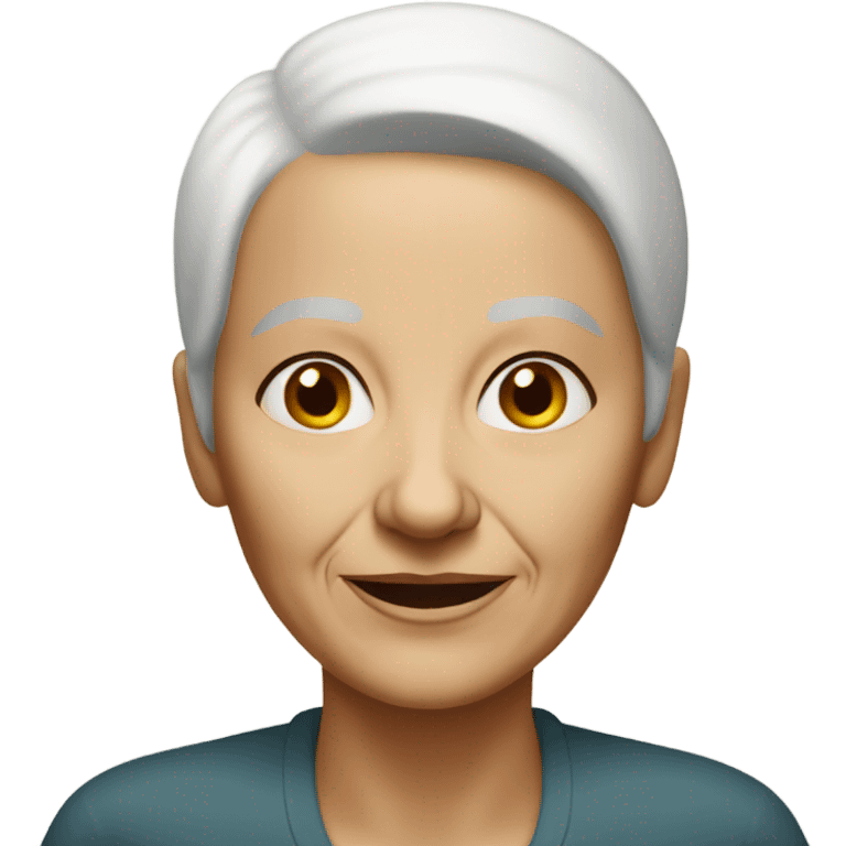 bald old woman emoji