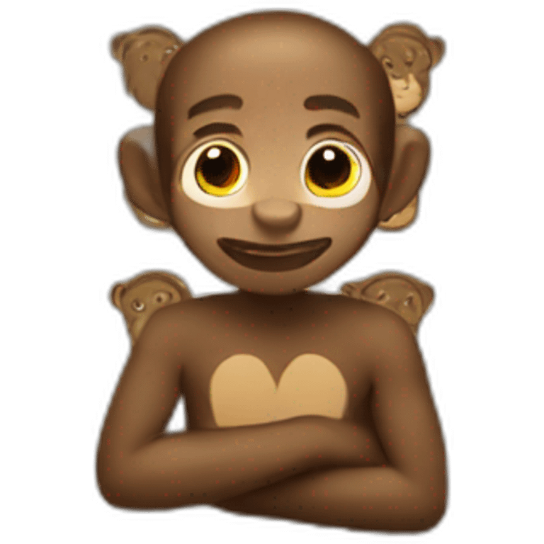 Man on a monkey  emoji