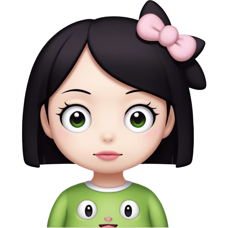 Kuromi and Keroppi emoji