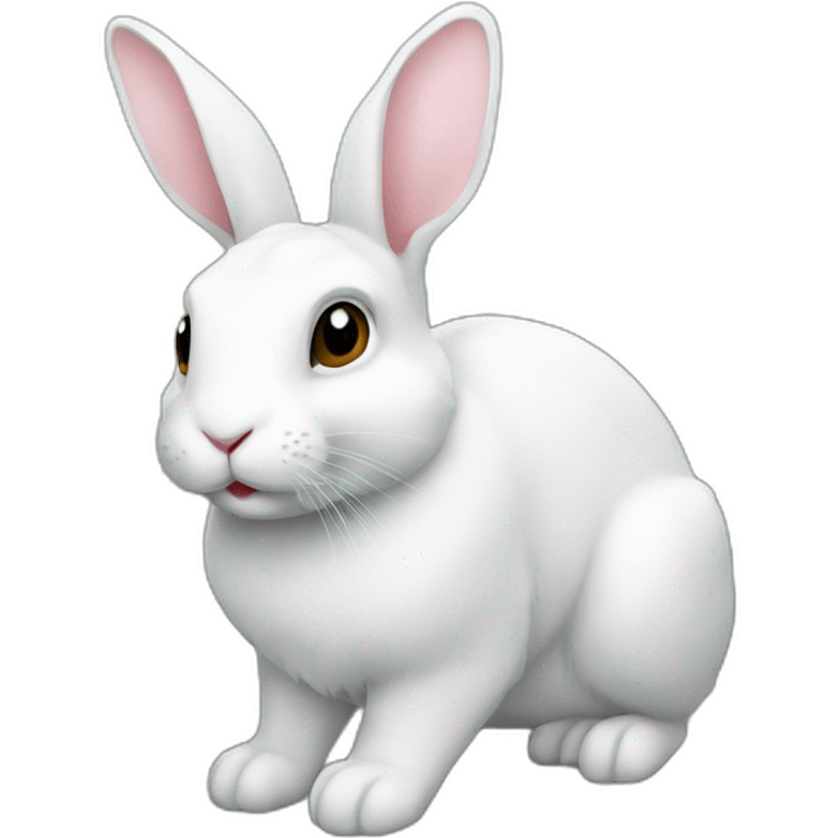 Rabbit white emoji