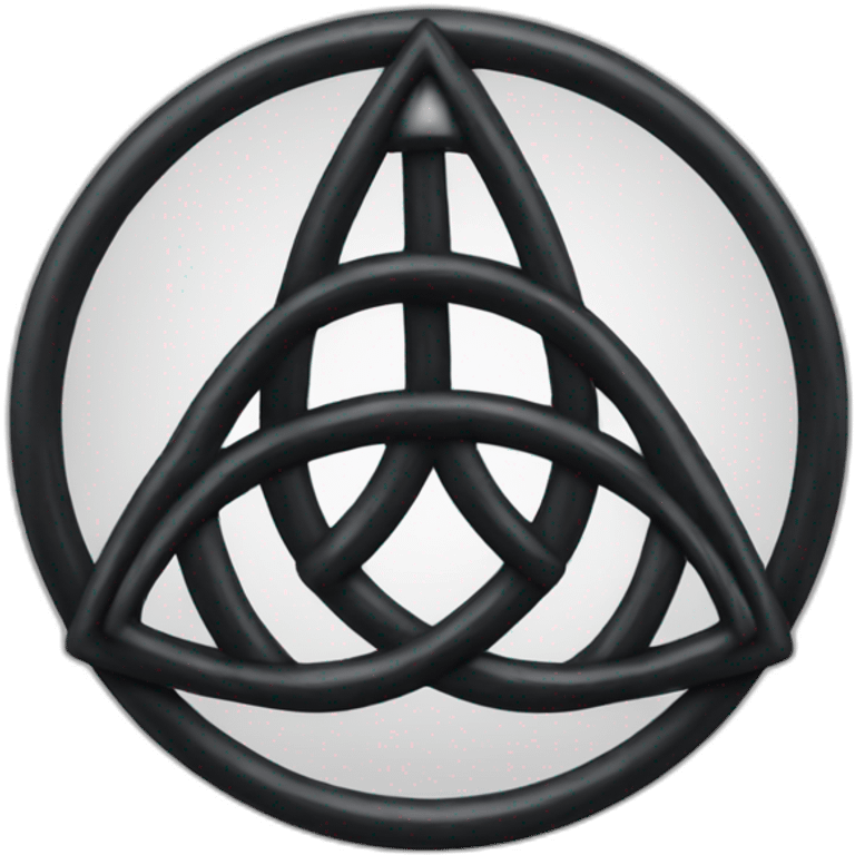 Dark series triquetra  emoji