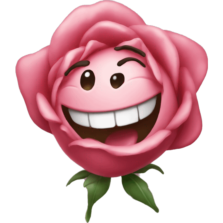 Laughing Rose  emoji