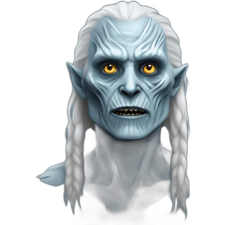 white walker upper body realistic emoji