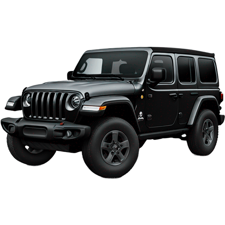 2019 black jeep wrangler 4 door emoji