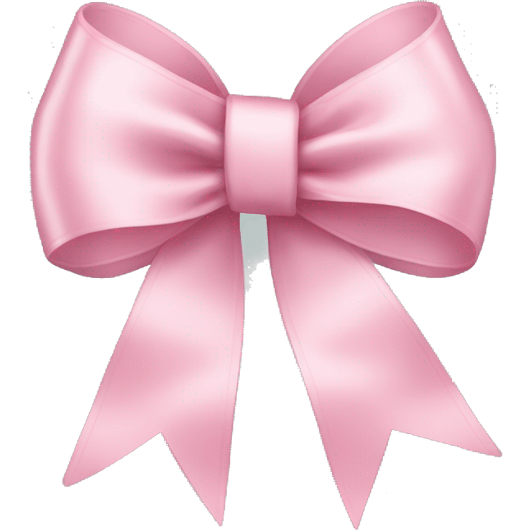 light pink ribbon bow emoji