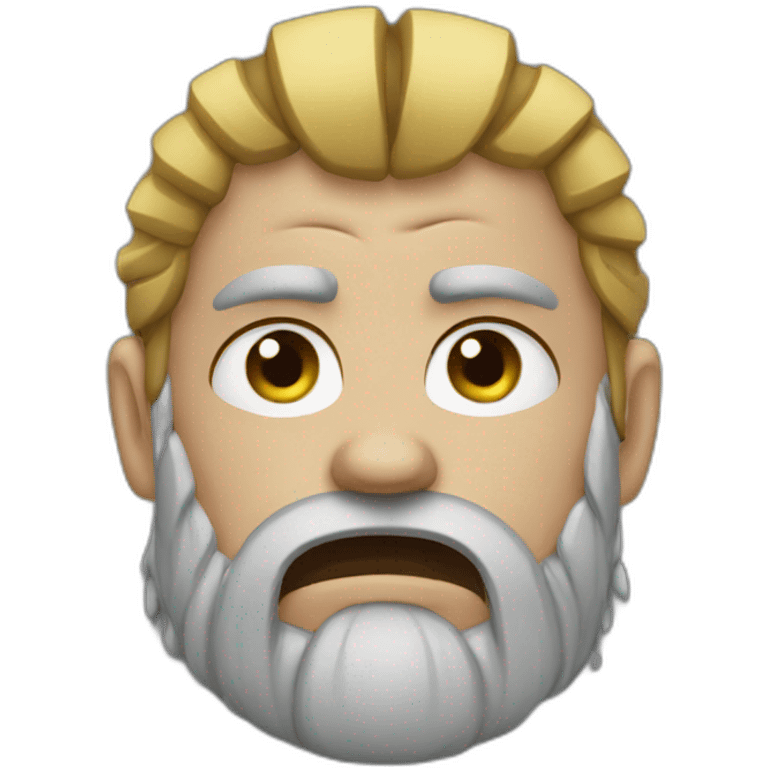 Sad crying viking emoji