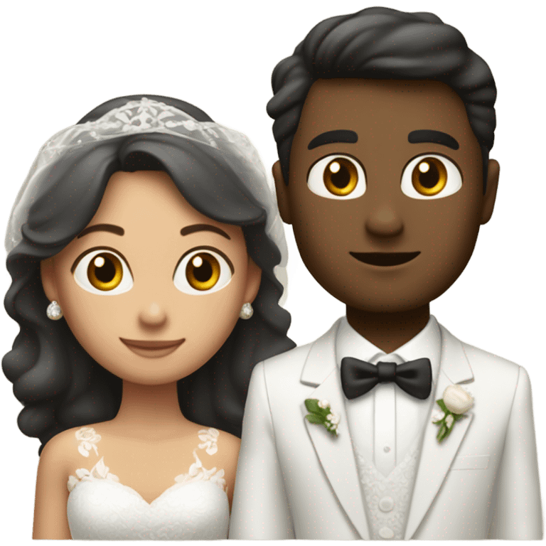 una novia y un novio emoji