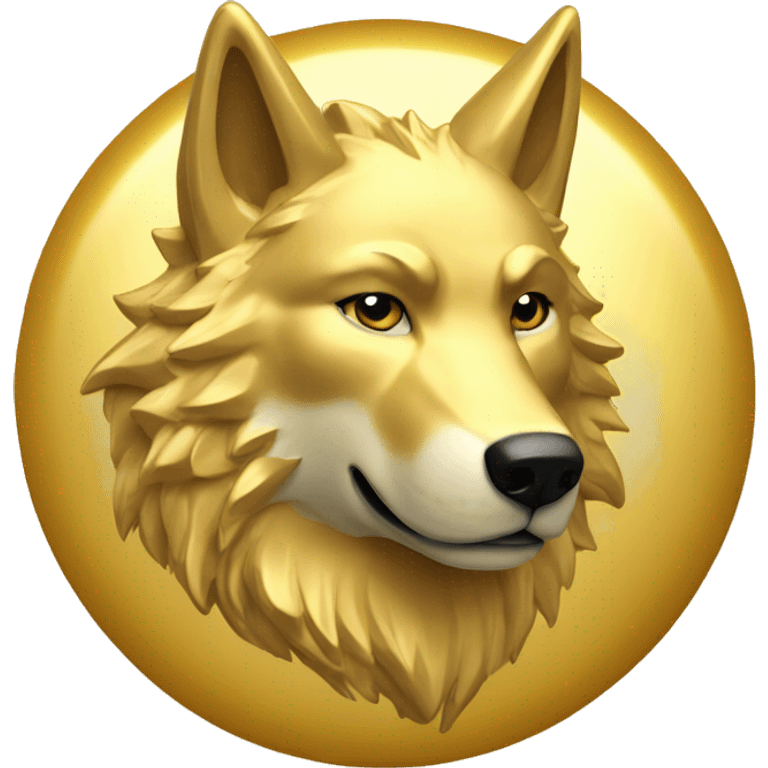 gold Wolf stamp of approval emoji