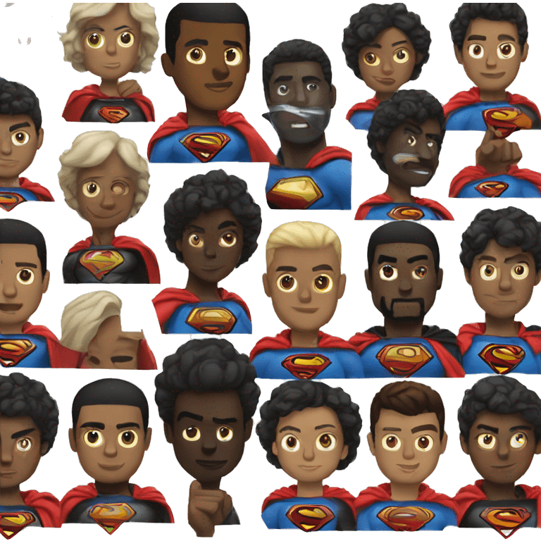 Black superman  emoji