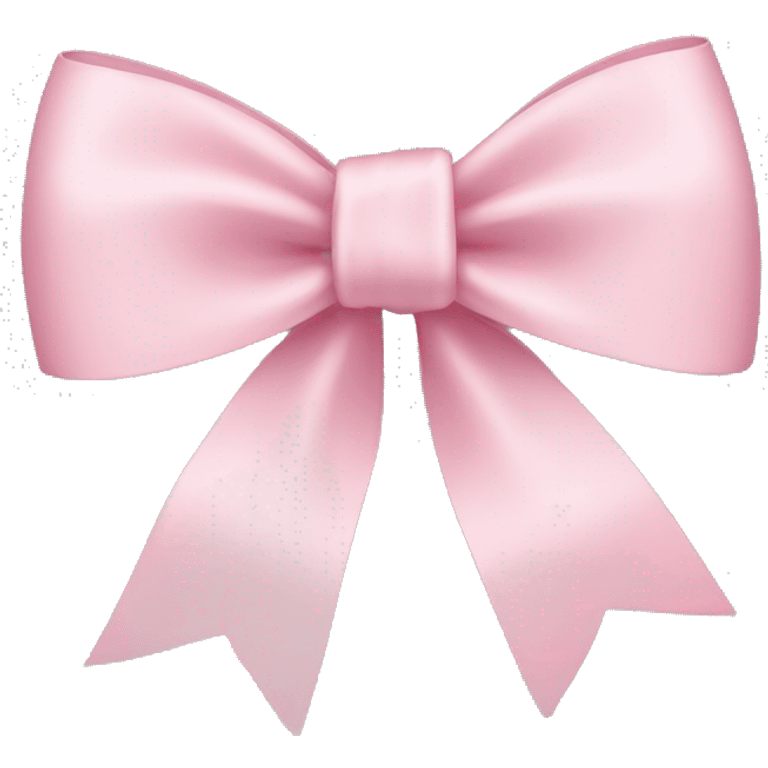 light pink ribbon bow emoji