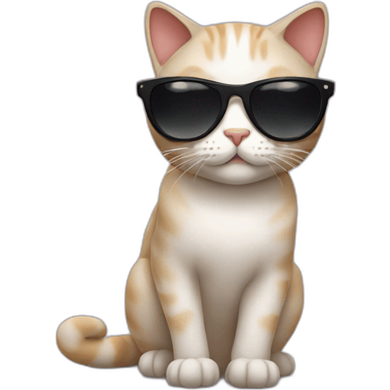 Cat with sunglasses emoji