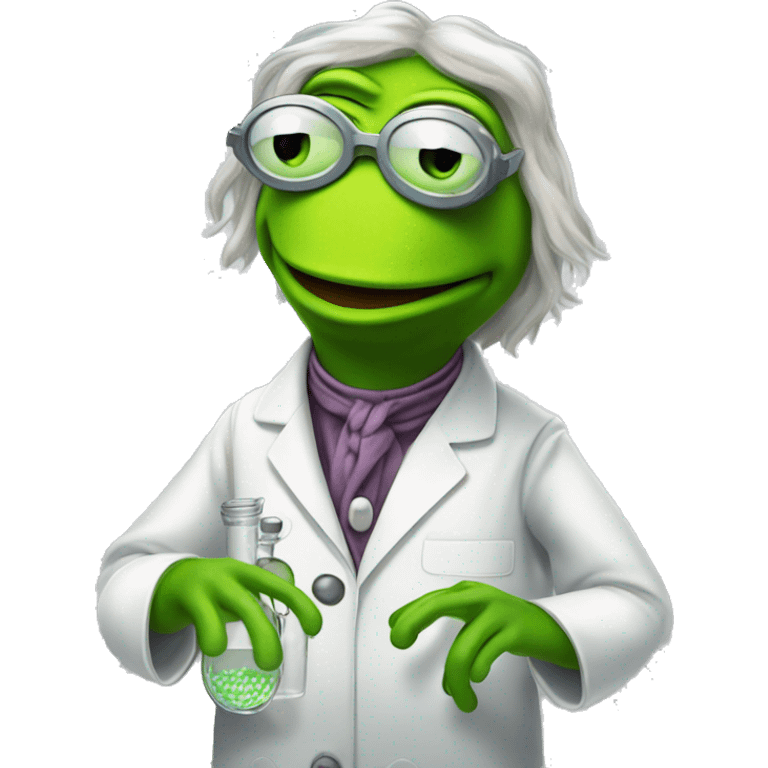 Kermit the Frog Mad-Scientist emoji