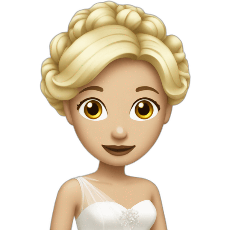 blonde bride emoji