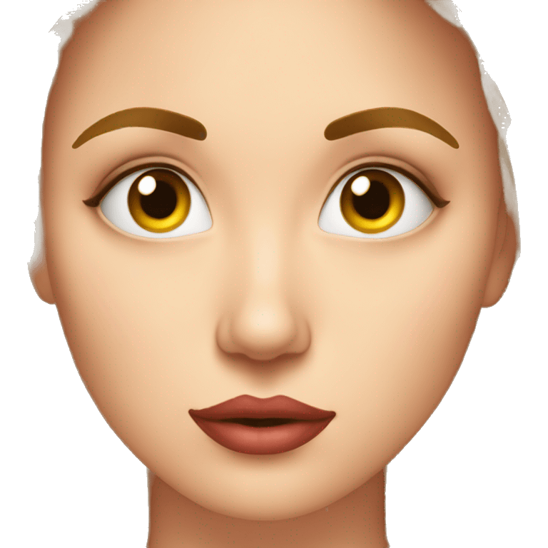 Emoji of a woman, looking at her long nails while making bombastic side eye emoji