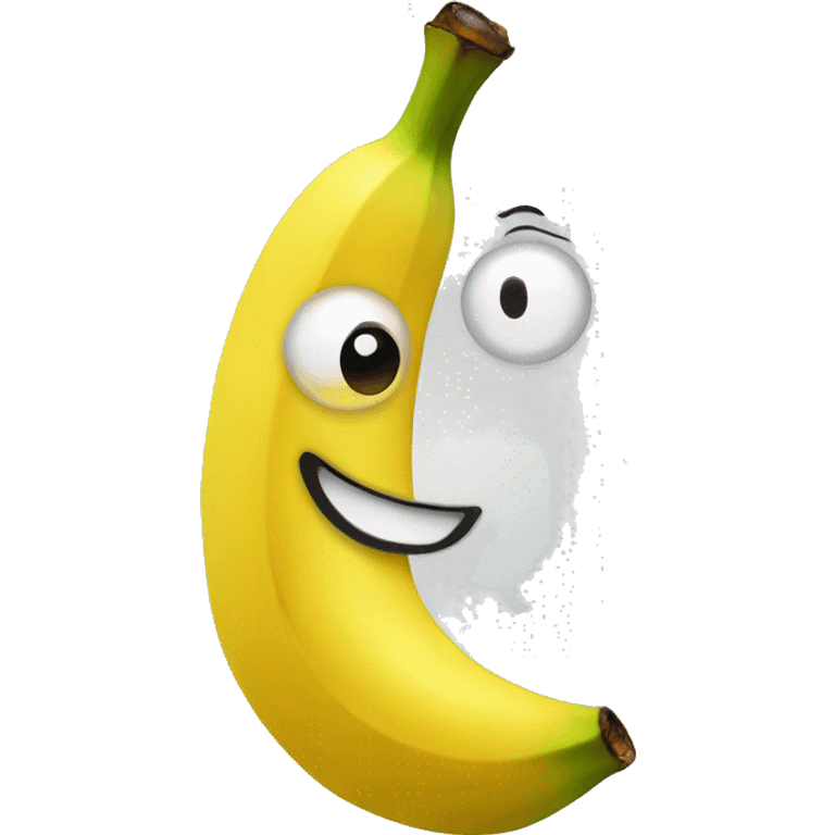 banana with a face emoji