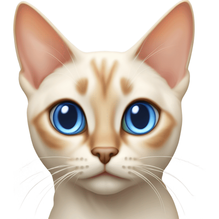 Flame point Siamese cat emoji