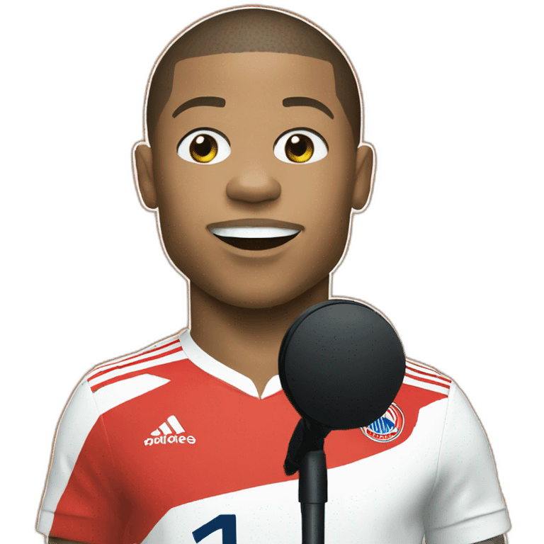 mbappe drops mic emoji