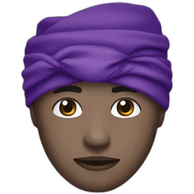 Purple bandanna  emoji