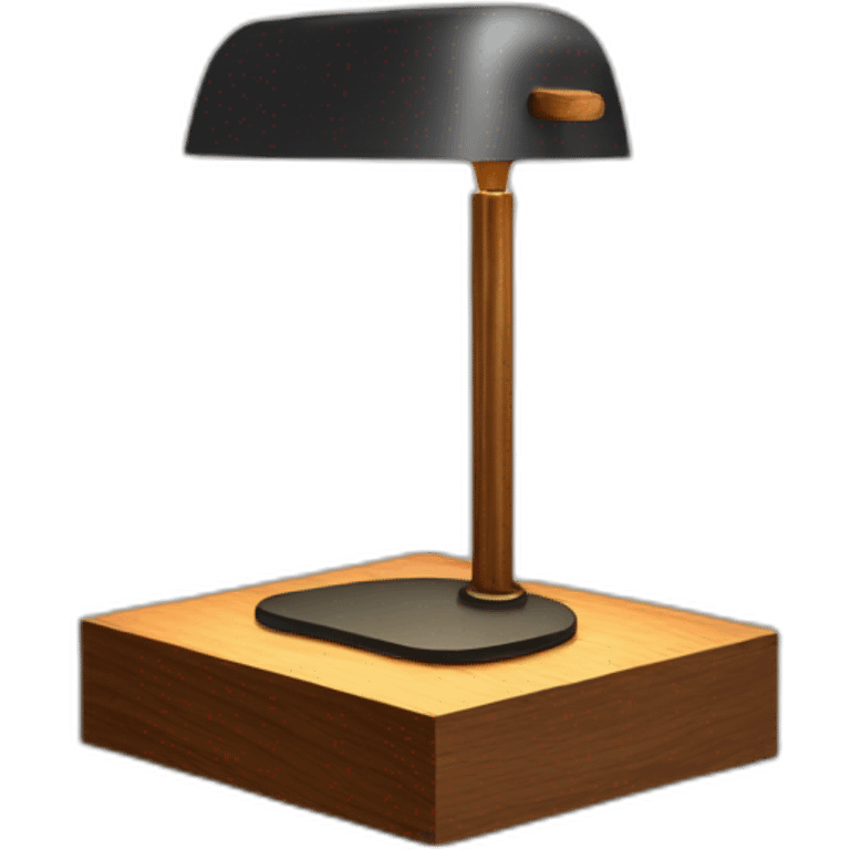 desk lamp modern wood emoji