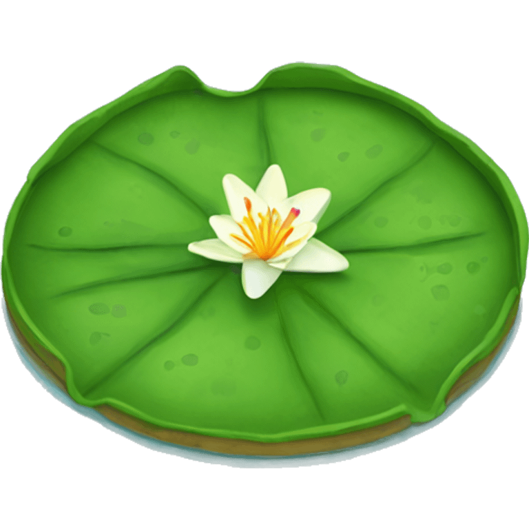 Sad lily pad emoji