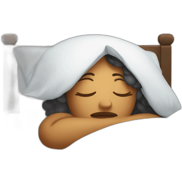 Tired Lady in Bed emoji