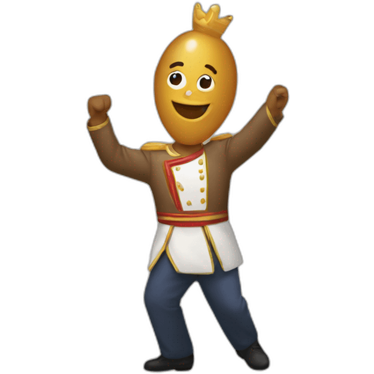 Zizi qui danse avec poutine emoji