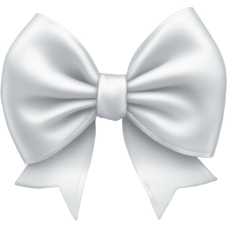 white satin bow emoji