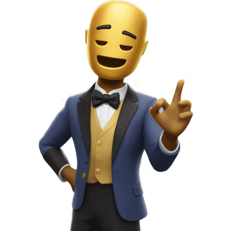 Oscar from Fortnite waving hello emoji