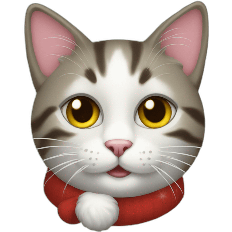 Christmas cat emoji