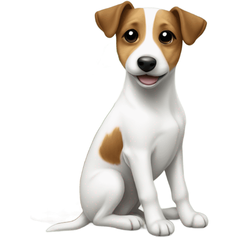 Jack Russel Terrier with Clover emoji