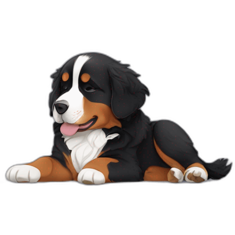 Bernese mountain dog dreaming emoji