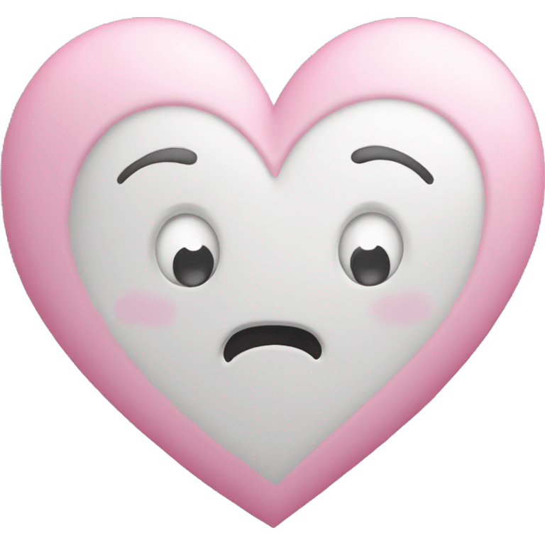 white heart + pink heart emoji