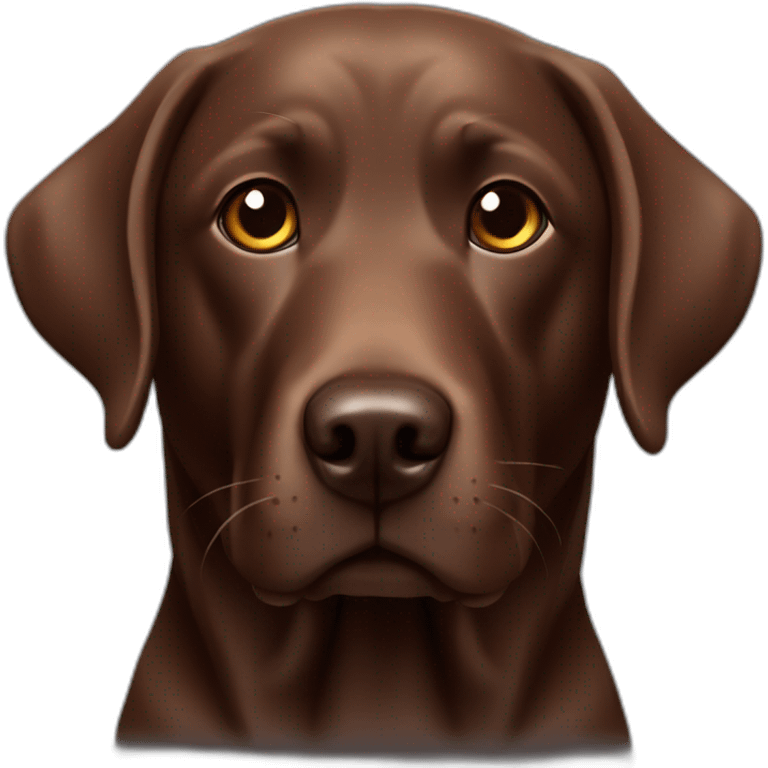 labrador chocolate emoji