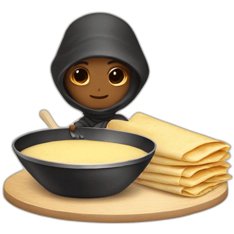 ninja-making-crepes emoji