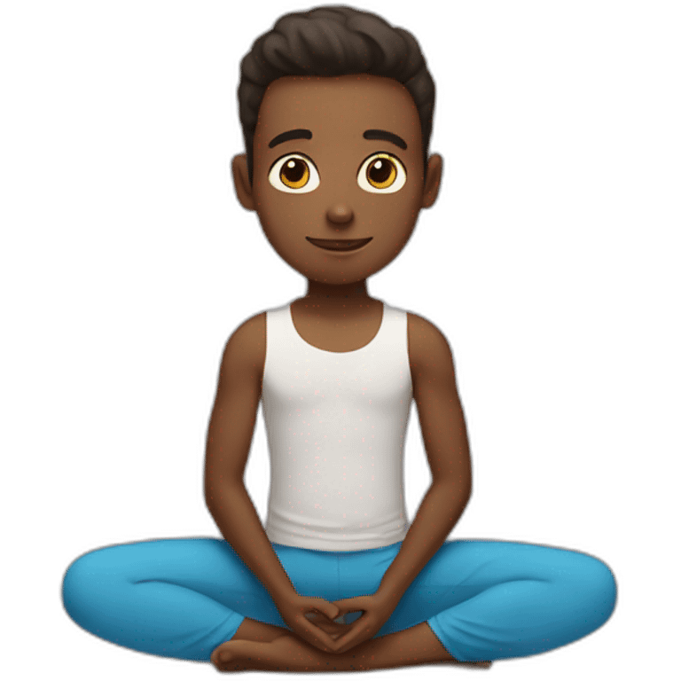 Yoga boy emoji