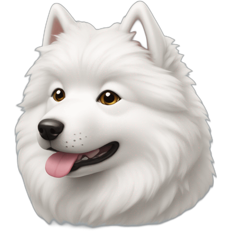 white samoyed dog emoji