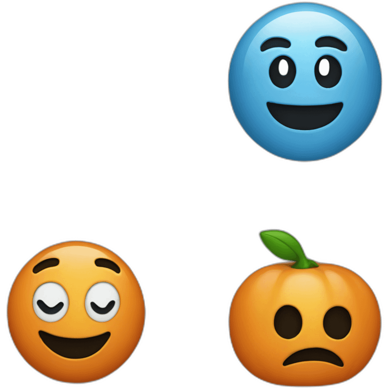 make an emoji with un black 9 and a orange 9 on its right emoji