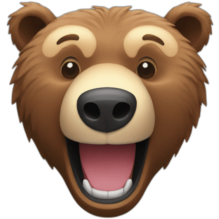 grizzly bear - smile emoji