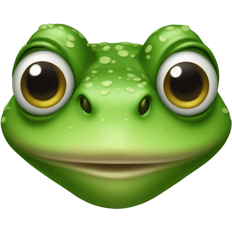 Frog with lips emoji